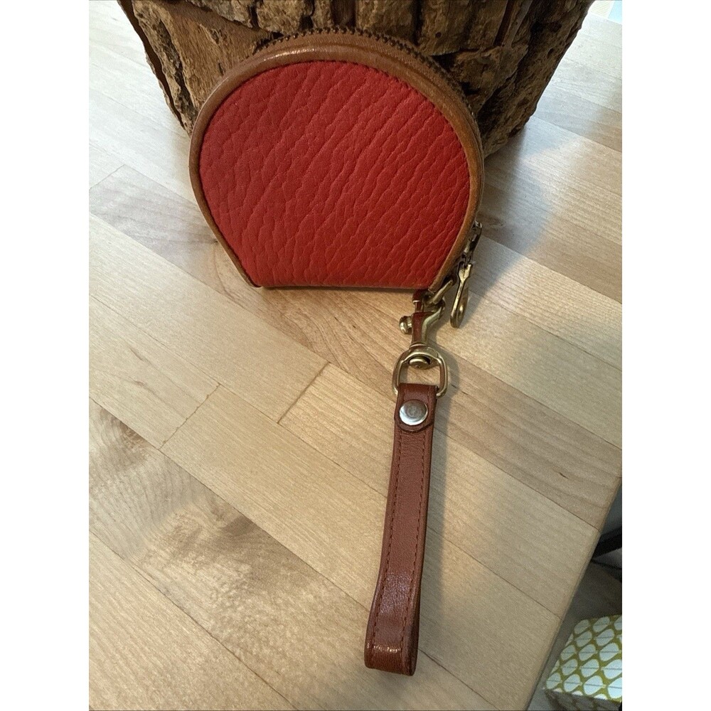 Vintage Dooney & Bourke Big Duck Coin Purse RED All Weather Leather - Picture 5 of 8